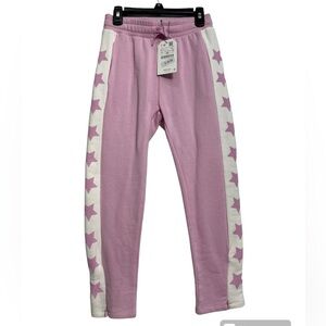 Zara Pink and White Star Sweatpants for Kids